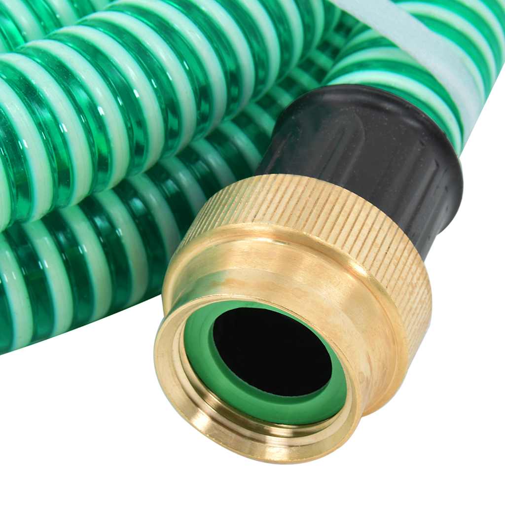 Tubo di Aspirazione con Connettori in Ottone 5 m 25 mm Verde cod mxl 56488