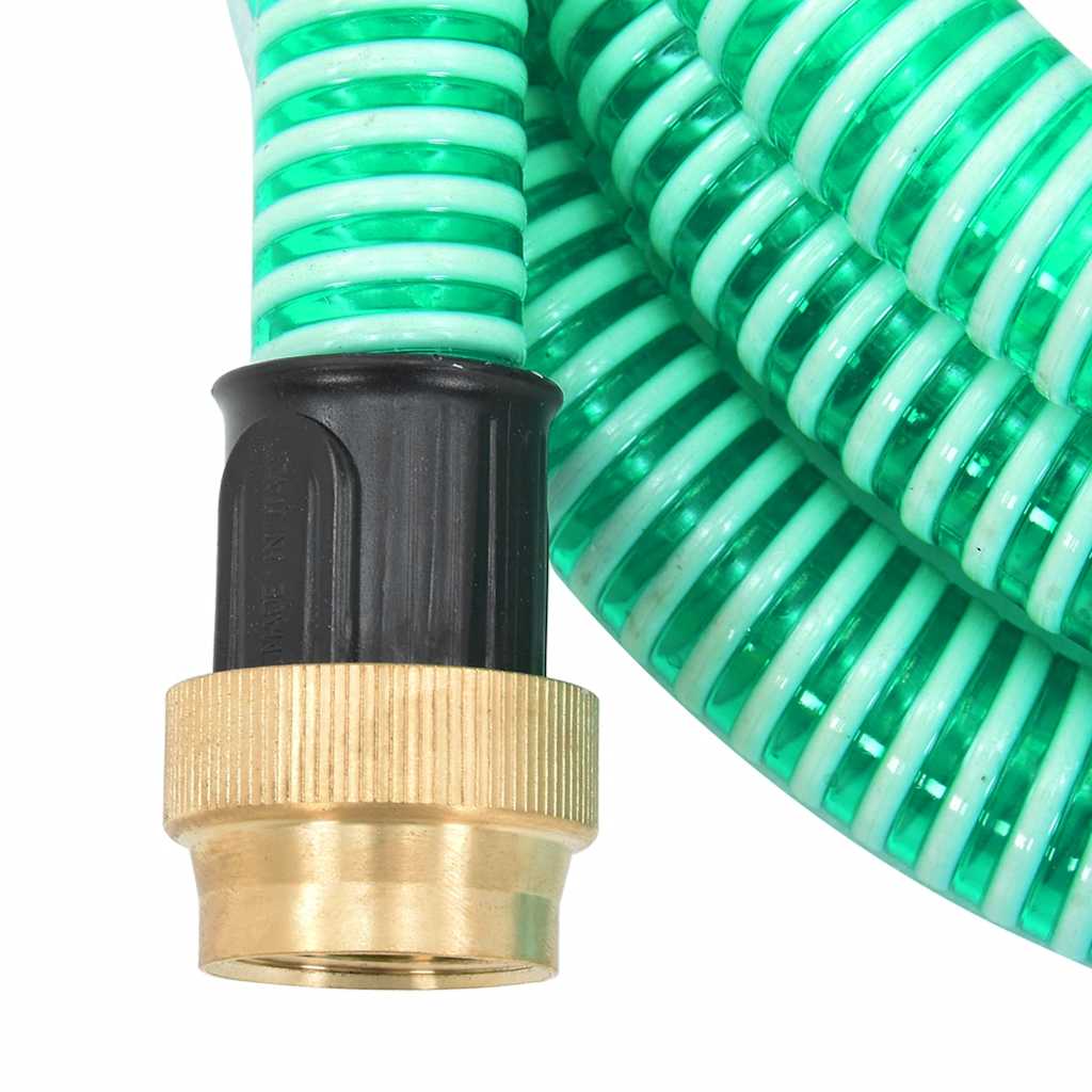 Tubo di Aspirazione con Connettori in Ottone 20 m 25 mm Verde cod mxl 70333