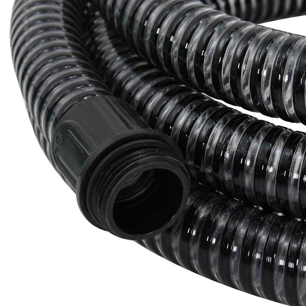 Tubo di Aspirazione con Connettori in Ottone 7 m 25 mm Nero cod mxl 55142