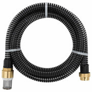 Tubo di Aspirazione con Connettori in Ottone 10 m 25 mm Nero cod mxl 70303