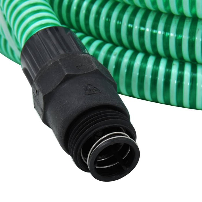 Tubo di Aspirazione con Connettori in PVC 10 m 22 mm Verde cod mxl 56531