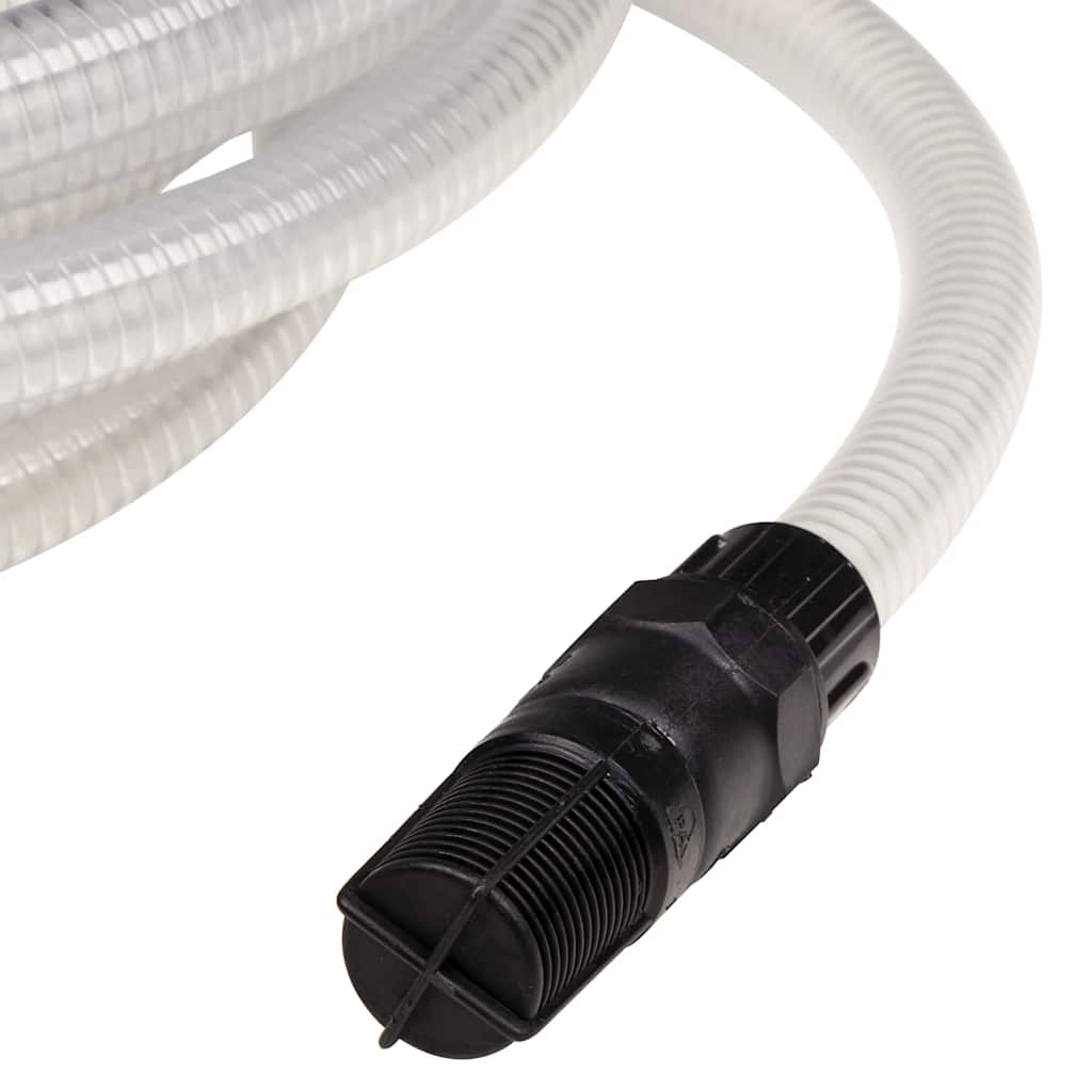 Tubo Aspirazione con Connettori in PVC Trasparente 1" 10 m PVC 151075