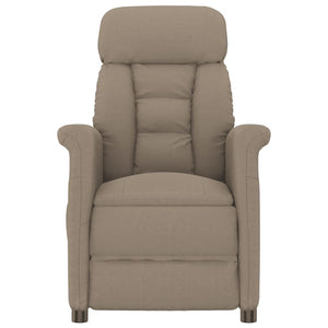 Poltrona Reclinabile Elettrica Tortora in Scamosciato 3073585