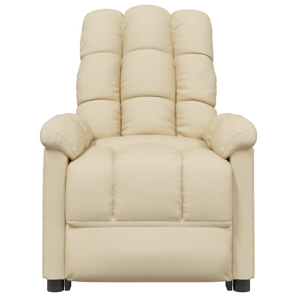 Poltrona Elettrica Massaggiante Crema in Tessuto cod mxl 32332