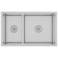 Lavello cucina lavello da incasso interno casa montaggio sopra o sotto resistente ai graffi e agli urti 71,5 x 44 cm acciaio inox 02_0002477