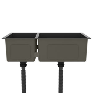 Lavello da Cucina Nero in Acciaio Inossidabile cod mxl 43417