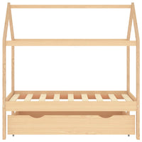 Giroletto per Bambini con Cassetto in Pino Massello 70x140 cm cod mxl 70796