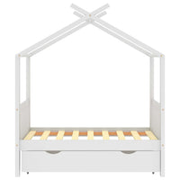 Giroletto per Bambini Cassetto Bianco in Pino Massello 70x140cm cod mxl 55815