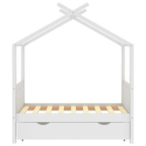 Giroletto per Bambini Cassetto Bianco in Pino Massello 70x140cm cod mxl 55815