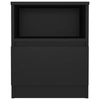 Comodino Nero 40x40x50 cm in Truciolato cod mxl 30443