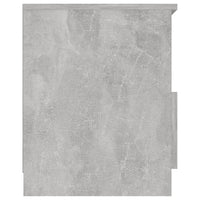 Comodino Grigio Cemento 40x40x50 cm in Legno Multistrato 806165