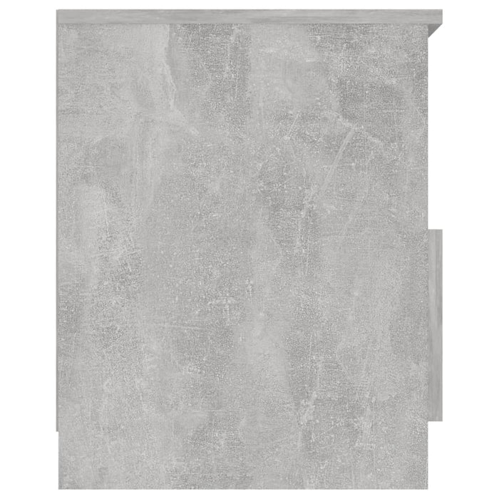 Comodino Grigio Cemento 40x40x50 cm in Legno Multistrato 806165