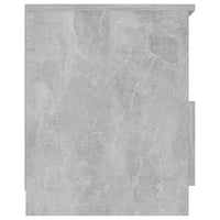 Comodini 2 pz-Set di 2 Tavolino da notte Grigio Cemento 40x40x50 cm in Legno Multistrato