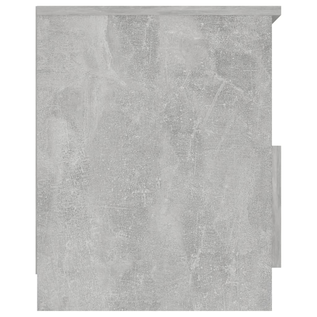 Comodini 2 pz Grigio Cemento 40x40x50 cm in Legno Multistrato 806166