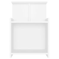 Comodini 2 pz Bianchi 40x35x60 cm in Legno Multistrato 806176