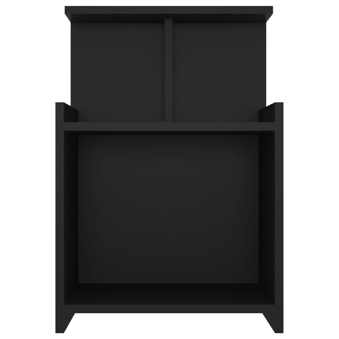 Comodini 2 pz Nero 40x35x60 cm in Truciolato cod mxl 60196