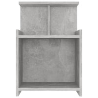 Comodino Grigio Cemento 40x35x60 cm in Legno Multistrato 806183