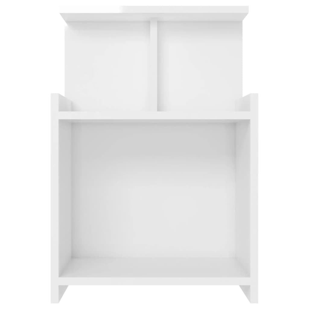 Comodino Bianco Lucido 40x35x60 cm in Truciolato cod mxl 78005