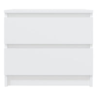 Comodini 2 pz Bianchi 50x39x43,5 cm in Legno Multistrato 806194