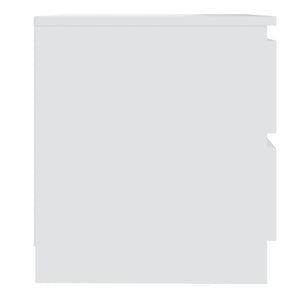 Comodini 2 pz Bianchi 50x39x43,5 cm in Legno Multistrato 806194