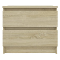 Comodini 2pz Rovere Sonoma 50x39x43,5 cm in Legno Multistrato 806200