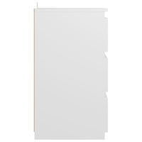 Comodino Bianco 40x35x62,5 cm in Legno Multistrato 806211