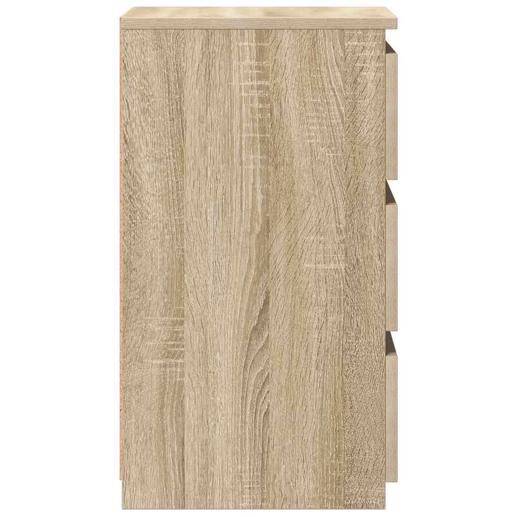 Comodini 2 pz Rovere Sonoma 40x35x62,5 cm in Legno Multistrato 806218