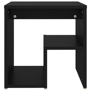 Comodino Nero 40x30x40 cm in Legno Multistrato 806330