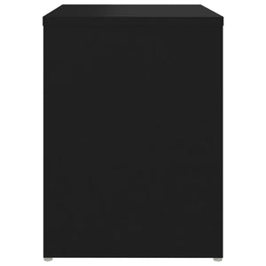 Comodino Nero 40x30x40 cm in Legno Multistrato 806330