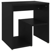 Comodini 2 pz-Set di 2 Tavolino da notte Neri 40x30x40 cm in Legno Multistrato