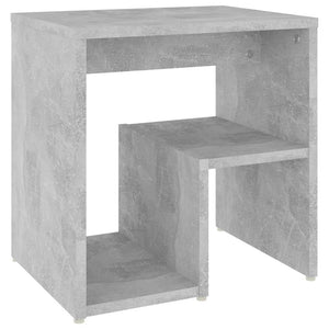 Comodini 2 pz Grigio Cemento 40x30x40 cm in Legno Multistrato 806337