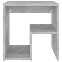 Comodini 2 pz Grigio Cemento 40x30x40 cm in Legno Multistrato 806337