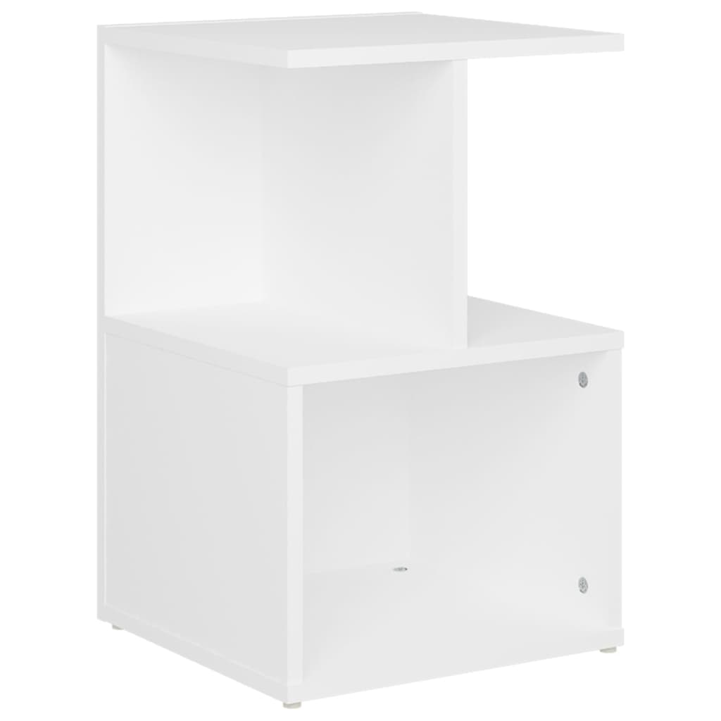 Comodino Bianco 35x35x55 cm in Legno Multistrato 806346