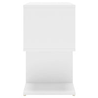 Comodino Bianco 50x30x51,5 cm in Legno Multistrato 806364
