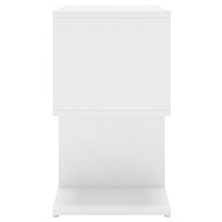 Comodini 2pz Bianchi 50x30x51,5 cm in Legno Multistrato 806365