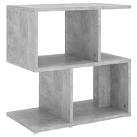 Comodino Grigio Cemento 50x30x51,5 cm in Legno Multistrato 806372