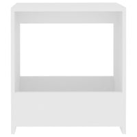 Tavolino Bianco 50x26x50 cm in Legno Multistrato cod mxl 29812