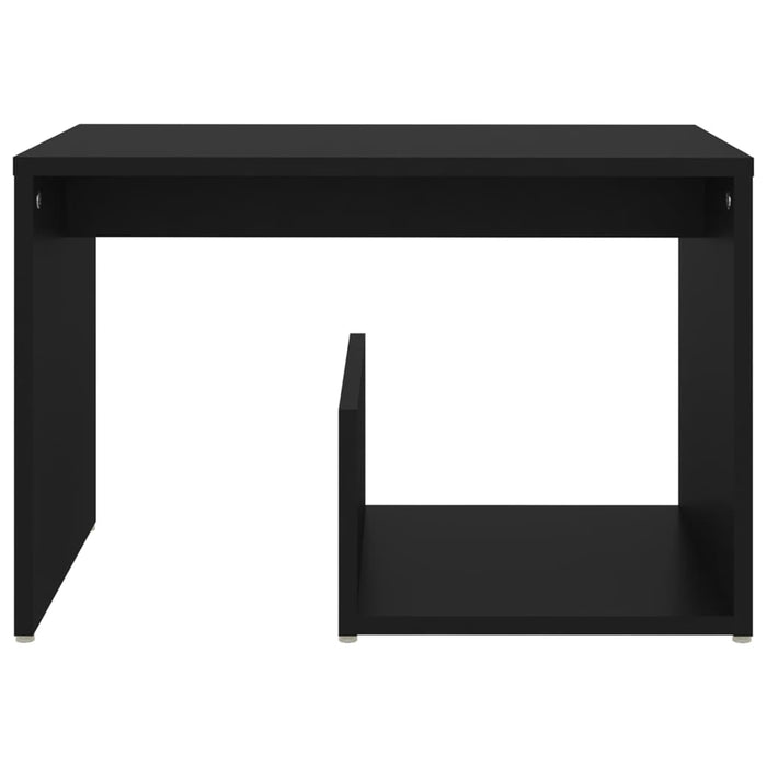 Tavolino Nero 59x36x38 cm in Legno Multistrato 806697