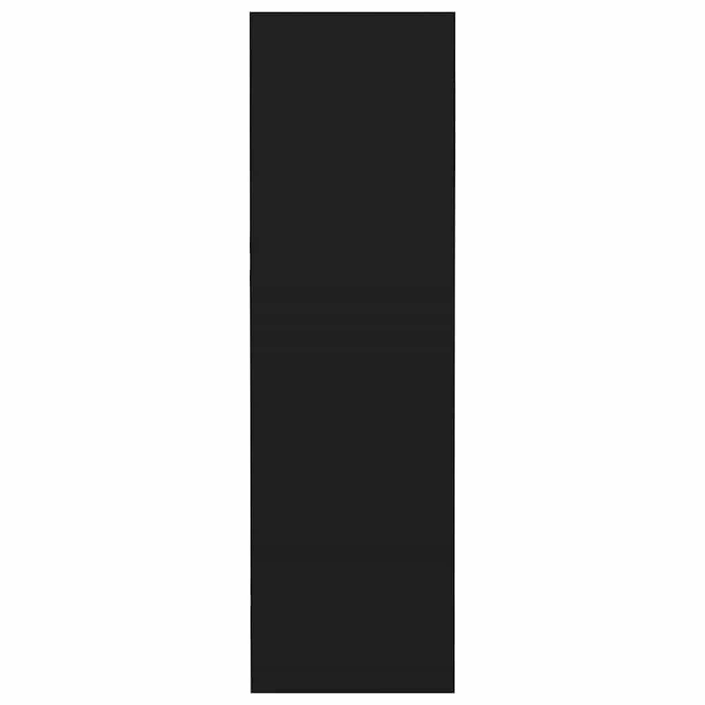 Scarpiera a Muro Nera 60x18x60 cm in Legno Multistrato 806717