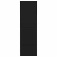 Scarpiera a Muro Nera 60x18x60 cm in Legno Multistrato 806717