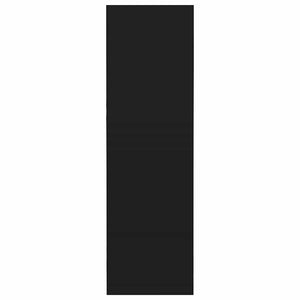 Scarpiera a Muro Nera 60x18x60 cm in Legno Multistrato 806717