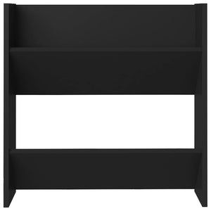 Scarpiere a Muro 4 pz Nere 60x18x60 cm in Legno Multistrato 806719