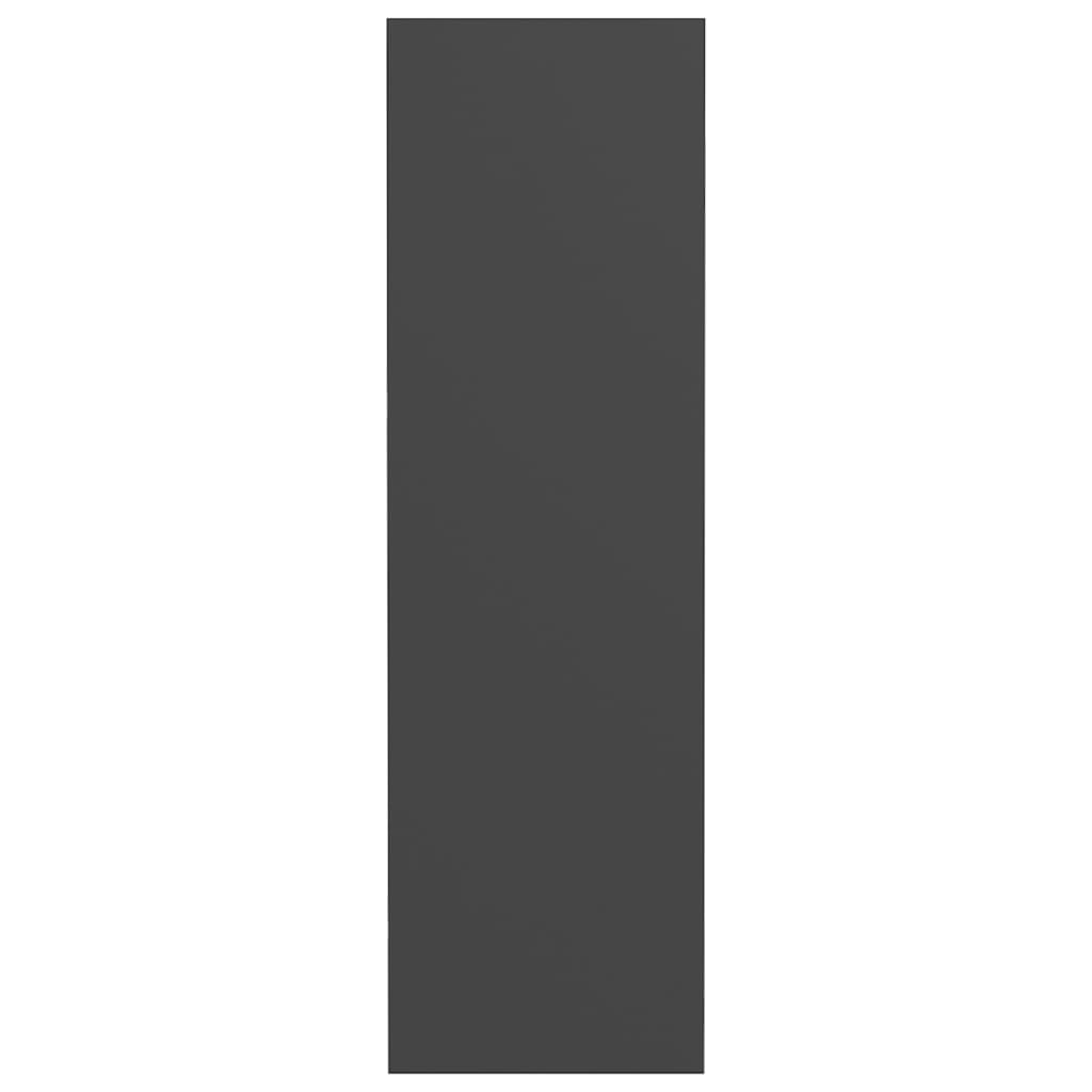 Scarpiere a Muro 2 pz Grigie 60x18x60 cm in Legno Multistrato 806721