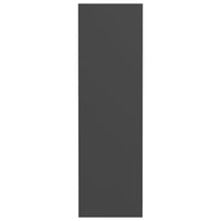Scarpiere a Muro 2 pz Grigie 60x18x60 cm in Legno Multistrato 806721