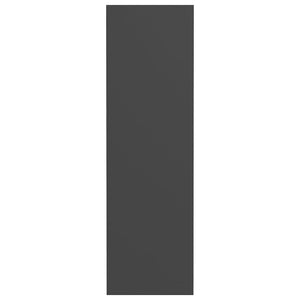 Scarpiere a Muro 2 pz Grigie 60x18x60 cm in Legno Multistrato 806721