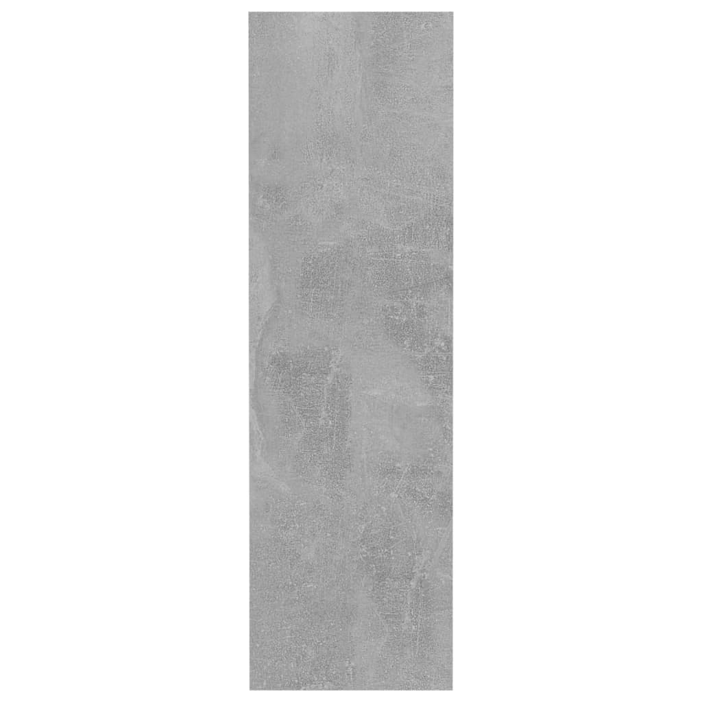 Scarpiera a Muro Grigio Cemento 60x18x60cm in Legno Multistrato 806726