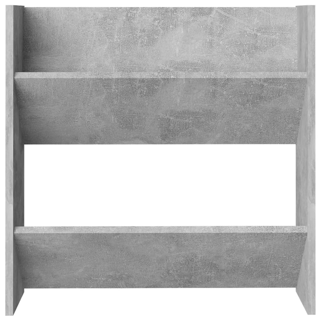 Scarpiere Muro 2pz Grigio Cemento 60x18x60cm Legno Multistrato 806727