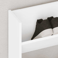 Scarpiera a Muro Bianca 80x18x60 cm in Truciolato cod mxl 42828
