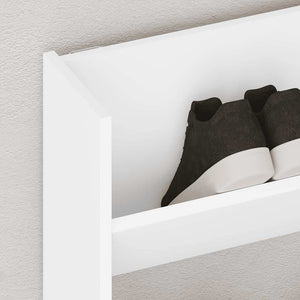 Scarpiera a Muro Bianca 80x18x60 cm in Truciolato cod mxl 42828