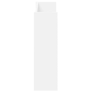 Scarpiera a Muro Bianca 80x18x60 cm in Legno Multistrato 806741